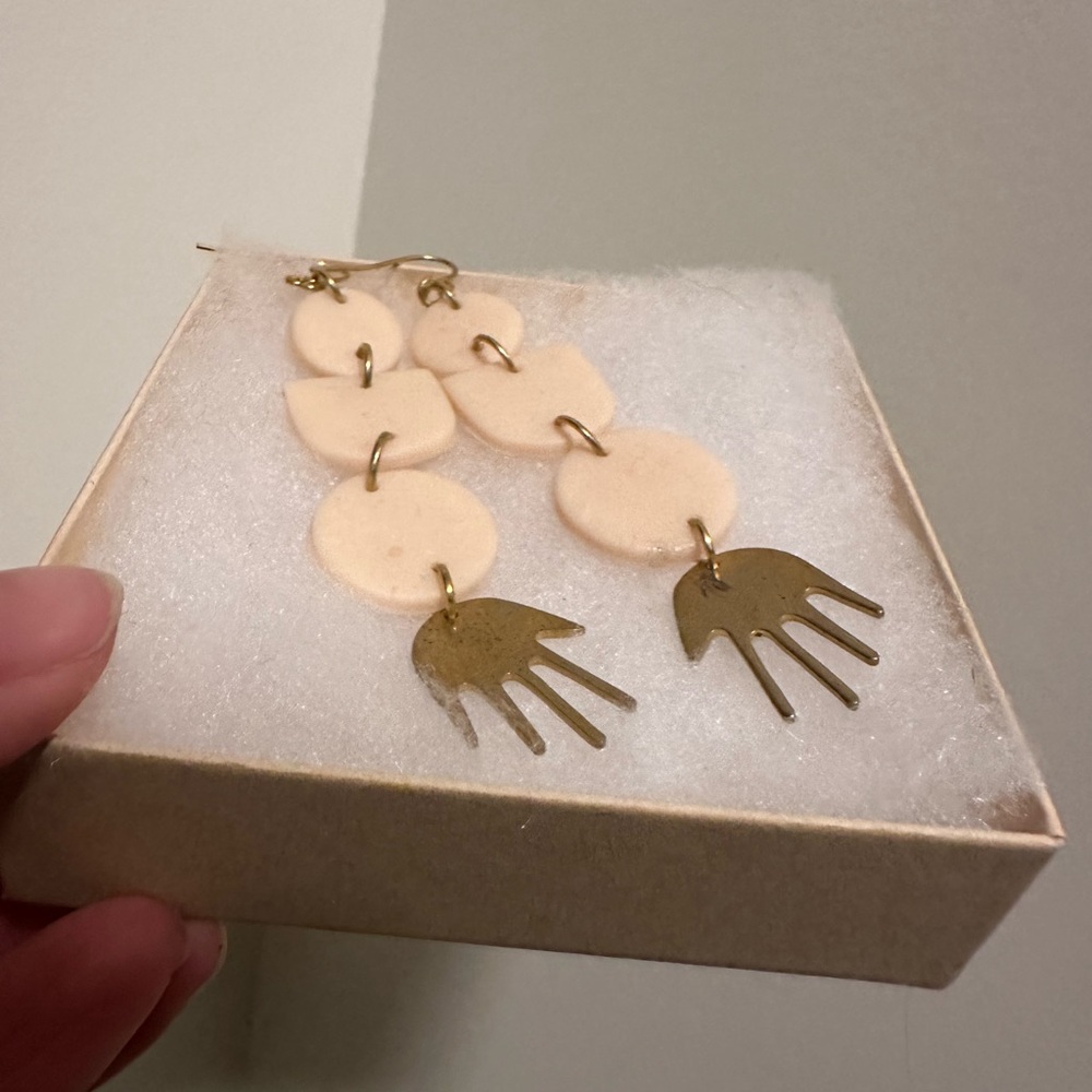 Handmade Clay Abstract Earrings